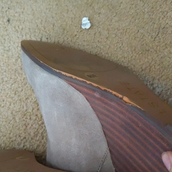 1.State Light Brown Heeled Short Booties Size 7.5 - Picture 11 of 11
